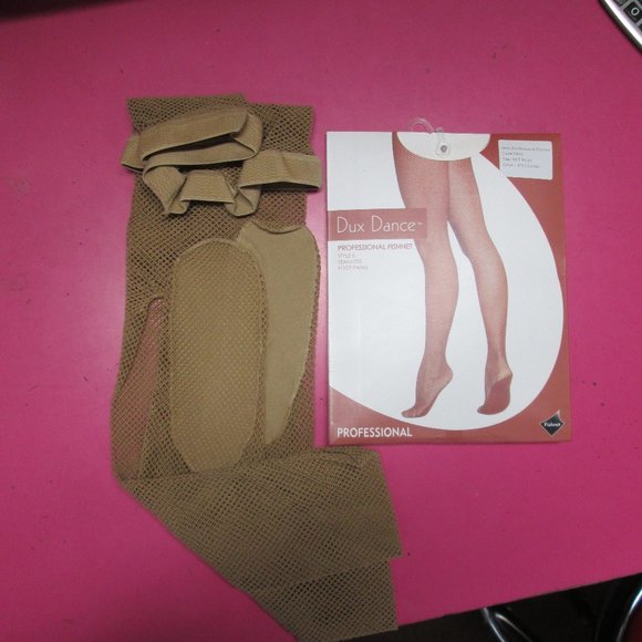 New Size SA MA LA Dux Caramel or Light Suntan Professional Fishnet Dance Tights - Picture 5 of 5